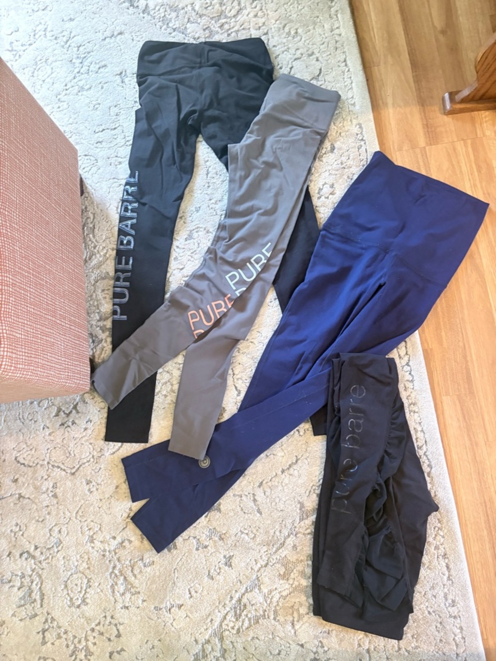 Pure Barre Leggings Trio in Black, Gray, Navy